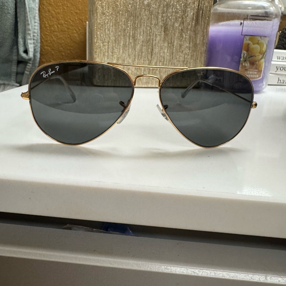 Ray-Ban Gold Frame Aviator Sunglasses Large Frames Vintage - Picture 7 of 14